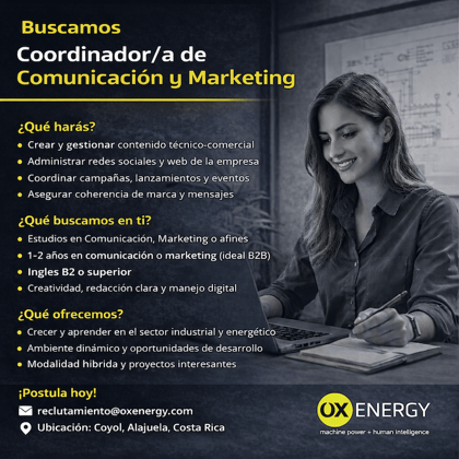 Coordinador de Comunicación y Marketing